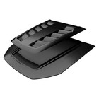 For Gmc Sierra 1500 2019-2026 Air Design Gm40a34 Satin Black Hood Scoop