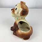Vintage 1940s Bulldog Boxer Dog With Big Eyes Ceramic Planter