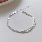 Women s 925 Sterling Silver Multilayer Snake Chain Foot Ankle Bracelet New Usa