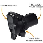 7 Way Trailer Connector Rv Blade Twist Lock Plug For Gmc Sierra 1500 2500 99-12