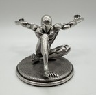 Jac Zagoory Designs Pewter Strong Man Atlas Pen Holder Figurine 4 5    Vintage Usa