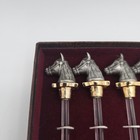 Vintage Horse Head Glass - Cocktail  Swizzle Stirrer Sticks - Lot Of 4 New