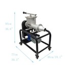 New Stainless Steel Clay Extruder Pug Mill Ceramic Clay Mixing Machine 110v 220v
