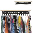 Premium Trophy And Medal Display 16inchl Never Give Up Color In Black