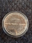 1 Troy Oz  999 Silver Coin American Xmas Gift To Staff At Alaskan Newspaper 1994
