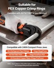 Vevor 18v Cordless Mini Press Tool Kit For 1 2  3 4  1  Pex Pipe Copper Rings