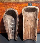 Lot Of 2 Wooden African Decor Masks - Inspired By  Songye Kfwebi   Pende Pumbu