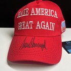 President Donald Trump Hand Signed Autographed Maga Hat 45-47 Flag Coa Hologram