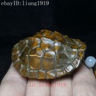 2 3 Inch Chinese Boxwood Hand Carved Turtle Figure Statue Netsuke Old Collection