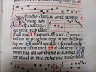 Psalterium Book Of Hours Double Leaf Vellum 4 Initials  Manuscript Latin 1460 Ad