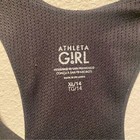 Athleta Girl Tank Size 14 Active Black Padded Razorback