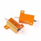 10w Golden Aluminium Load Resistor Wirewound 0 1 Ohm To 10k Ohm - High Quality