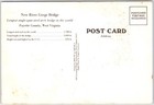 Vintage New River Gorge Bridge Fayette County West Virginia Postcard Mn