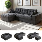 Maxyoyo 104 modular Sectional Cloud Couch With Ottoman oversized Boneless Couch