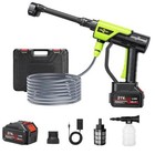 Cordless Car Washer  Lightweight Portable Cleaning Tool With 6-in-1 Green