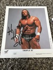 Triple H Autographed Original P Series Wwf Promo Photo 627 Rare 2000 Signed Jsa