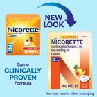 Nicorette Nicotine Gum  Stop Smoking Aids  2 Mg  Fruit Chill  160 Count Gum
