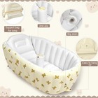Newborn To Toddler Bath Tub inflatable Baby Bathtub With Built-in Air Pump
