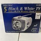 Vtg Spectra 5    Portable Silver Tv Am fm Radio 3 Way Power 505-bwrw Inbox