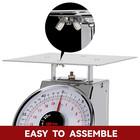 Tada 44 Lbs Stainless Steel Mechanical Kitchen Scale Heavy Duty Portion-control 