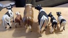 Lot Of 6 Plastic Cows  holstein  Vintage Schleich Hereford Bull  13231 