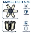1200000lm Led Garage Light Super Bright Work Shop Ceiling Light Deformable Bulb