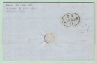 Portugal Azores 1870  dec 24  Cover Fayal   Lisboa 25r Curved Label Tied  1 Cxl
