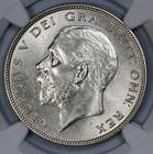 1935 Great Britain Silver 1 2c Half Crown Ngc Ms 64