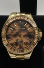 Women s Michael Kors Tortoise Dial Gold Tone Stainless Steel 47mm Watch 158 4g