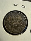 Brazil 1913 500 Reis Silver Coin