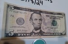 5 Dollar Star Federal Reserve Note 2017a Pf 01879218  Error Htf Medium Serial  