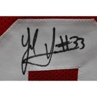 Jack Sawyer Signed College Style Xl Red Jersey Ohio Vs The World Beckett 50083