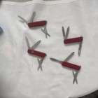 Set Of 4 Vintage Wenger Swiss Army Knives Branded Ll Bean And Eddie Bauer