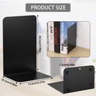 Large Book Ends  Heavy Duty Metal Bookends  2 Pairs 4 Pieces Book Stopper  Bo   