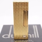 Rare Dunhill Lighter Gold Botanical Pattern-ultrasonically Cleaned_working