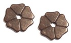 Cloverleaf Spur Rowels 1-1 8  Brown Steel Sold In Pairs New Eddy s Tack
