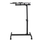 Over The Bed Side Table Wheels Hospital Overbed Rolling Tray Height Adjustable    