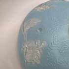 Vintage 3 Hole Art Deco Ceiling Light Lamp Shade Globe Cover  Blue Leaves Flower