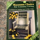 Lot Of 3 Vintage Macrame Pattern Instruction Books Lawn Chairs   Animal Art