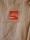 Vintage Coca Cola Uniform Pinstripe Button Down Shirt Sz Medium