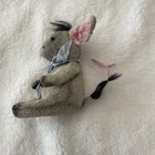 Wildrosies Handmade Custom Mohair Donkey - 5  X 2 5  - Ooak