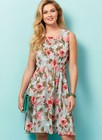 Butterick B6555 Misses Summer Dress  Flared Dress Sewing Pattern Size 6-14 14-22