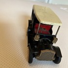 Vintage Collectible Tin Friction Model T Toy Car Black Beige Red  Made In Japan