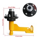 2pack Shipping Container Wheels 6x5 5 Lug Wheels Kit With Ratchet Strap