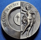 They Came In Peace  Apollo Art Medal By John Roberts Sterling Silver Ultra Hr