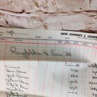 Vrg Circus Ledger Form 1950 Cost Break Down 24  X 16 5  Sheet Peoria Il Original