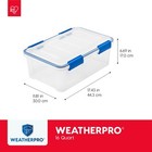 Usa Weatherpro 16 Qt Storage Bins With Lids  3 Pack  Bpa-free Plastic Gasket    