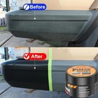 Car Plastic Restorer Back Black Gloss Interior Leather Panel Wax Polish Coating