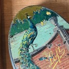 Loft s Vintage Peacock Decorative Tin Oval Collectible Antique Candy Box