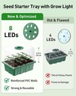 6 Pack Seed Starter Kit  72 Cells  Trays 6 Pc  Green